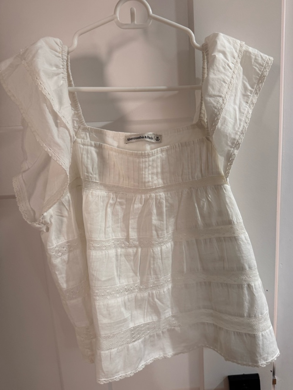 Abercrombie & Fitch Ruffle Babydoll Top - Picture 3 of 4
